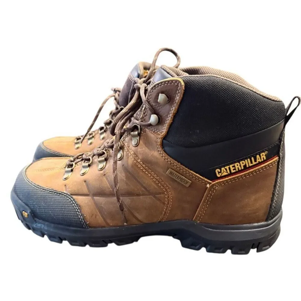 Caterpillar Threshold Steel Toe Boots Size 13 Wide Width